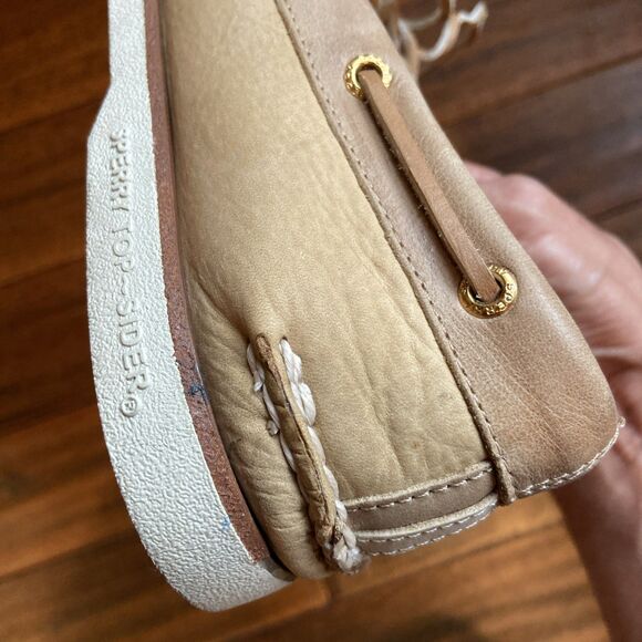 Sperry Gold Cup Boat Shoes Blonde Leather Size 11.5 M